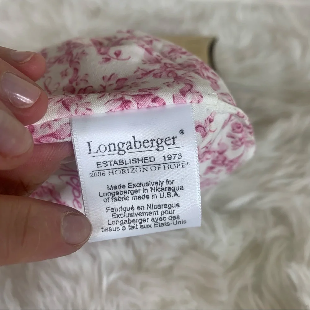 Longaberger Horizons of Hope Liner and Tie-On Set